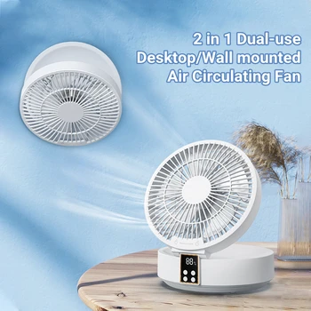 Daljinski Bežične Udario-besplatno Zid Montirane Cirkulaciju Zraka Hlađenje Fan sa Svetlo Rasklapanje Električni Ventilator Sto Fan