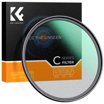 K&F Koncept 1/8&1/4 Crni Maglu Knjizi Objektiv Filter Specijalni Efekti Pucati Video Kao Film 49mm 52mm 58mm 67mm 77mm 82mm