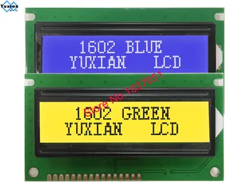 1602C lcd prikaži zelene modul ekran 84*44mm HD44780 BC1602H 15PIN LEDA 16PIN LEDK 1602C