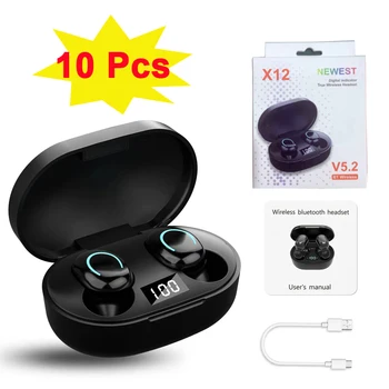 5Pcs 10Pcs X12 TWS Bluetooth Za 5,2 Slušalicu Bežični Slušalice Stereo Slušalice Mini koristi slušalice sa HD Mikrofon za Iphone Telefon