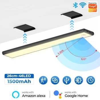 Vidi WiFi Pametne led Svetlo Kabineta Osvjetljenje Infracrveni PIR Senzor Pokreta USBRechargeable Zid Lampu Aplikaciju Glas Za Alexa Google