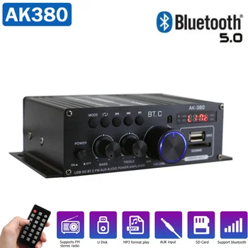 Ak380 800W 12V Moć Pojačalo Bluetooth-kompatibilni Stereo Kući Auto BASS Audio Pojacala Muziku Igrač Auto Zvučnik Klase D FM USB/SD