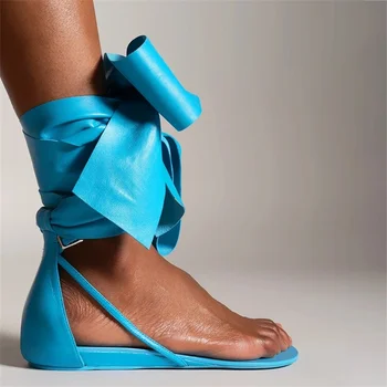2023 Ljeto Žene Stan Sandale Mode Papucama Žene Cipele Sa Stilom Plavi Roze Ljubičasta Veliki Leptir-Čvor Dizajner Sandale