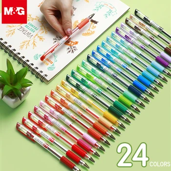 M&G kawaii 24 boje Klasik Gel Olovku 0.38 mm Boje Mastila japanski gel mastilo olovke korejski gelpen za školske potrepštine kancelarijskog materijala