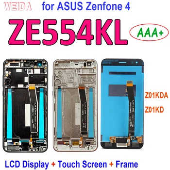 5.5 cm AAA+ LCD za ASUS Zenfone 4 ZE554KL Z01KDA Z01KD LCD Prikaži Dodirni Ekran Digitizer Skupština Okvir Za Asus ZE554KL LCD