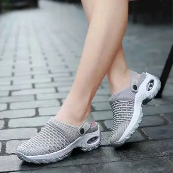 2022 Žene Sandale Cipele Opušteno Povećanje Jastuk Sandale Non-Iskliznes Platforma Žene Za Disanje Mreža Otvorenom Hoda Chaussure Femme