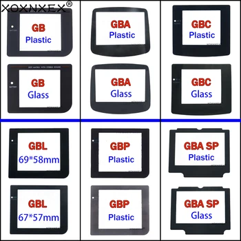 XOXNXEX Plastičnih Čaša Objektiv za GB/GBA/GBC/britanskih funti/GBA SP/GBL Ekran Čašu Objektiv za Gejmboj Boja Objektiv Zaštitnik M/ Adhensiveparts