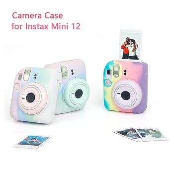 Duge, Slatkiši Boja Kameru Slučaj za Instax Mini 12 Instant Mekan Silikonske Zaštitne Pokriti Fujifilm Instax Mini 12 Dodatak