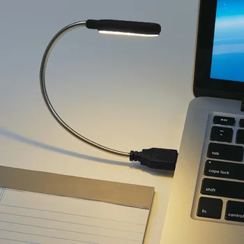 Putovanja Prenosni USB Čitanje Lampu Mini je Vodila Knjige Svjetlo Noć Svjetla pokreće Laptop Notes Kompjuter Božićni Poklon Svetlo