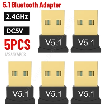 USB Bluetooth 5.1 Adapter Odašiljač Bluetooth Prijemnik Audio Bluetooth Ali Bežični USB Adapter za Kompjuter PC Laptop