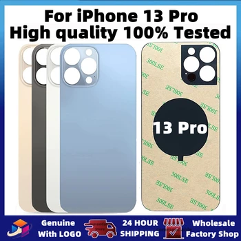 Za iPhone 13 Pro Vrati Čašu Vijeće Baterija Pokriti Delove Novi Visokog kvaliteta Sa logo Stanovanje Veliku Rupu Kameru Zadnji Stakla