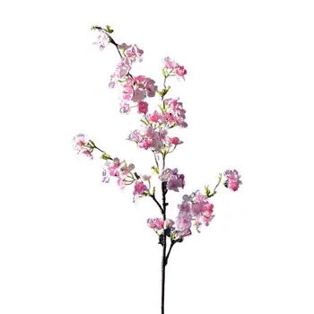 Prilično Faux Sakura Ogranak UV-otporan Simulacija Cherry Realan DIY Sto Stolnjacima Faux Silk Cvet