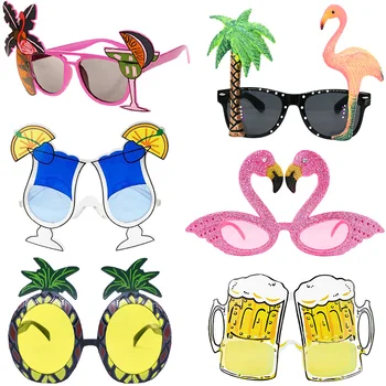 1pc Havajima Tropske Zabavu Naočale Flamingo Havajski Luau Bazen Zabava na Plaži Ukras Zalihe Ananas Smiješno Naočale