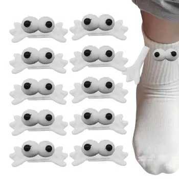 Sladak Par Čarapa Ruke Magnetno Sisaljku Sladak Ruke Za Čarapu Dekor 3D Lutke DIY Šivanje Zalihe 10pcs/set Čarapu Dekor Sladak Čarape