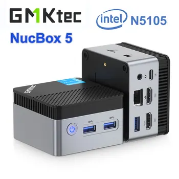 GMKtec NucBox 5 Prenosni Džepu PC Informacije N5105 DDR4 8GB SATA SSD 512GB Prozor 11 Pro MINI PC BT 4.2 WiFi 5 Kompjuter 4K HD