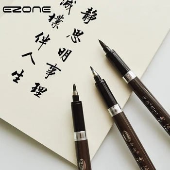EZONE 3PCS/Set Kineski Kaligrafiju Olovku Različite Veličine Četka za Kosu Olovku Potpis Crtež Student Umjetnosti Papiru Zalihe