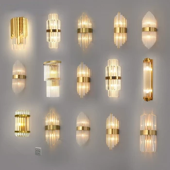 Svjetlo Luksuz Kristal Kreativni Lični Zid Lampu Dnevnoj Sobi Lampu Pored Kreveta Nordijskim Moderne Jednostavno Prolaz Osvjetljenje