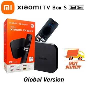 Globalno Verzija Xiaomi Mi TV-u Kutiju 2 Gen 4K Ultra HD Google TV Dolby Viziju HDR10+ Google Pomoćnik Pametan Mi Kutiju S Medijima Igrač