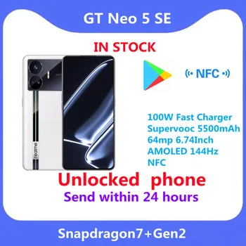 Globalno Rom Slobodni realme GT NEO 5 se Snapdragon7+Gen2 100W Brzo Punjač Supervooc 5500mAh 64mp 6.74 Cm AMOLED 144Hz fiskalno vijeće