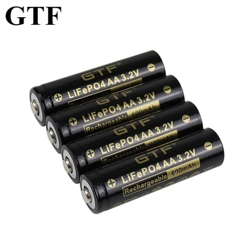 GTF 3.2 V LiFePO4 600mAh AA baterija za Kameru i Solarne doveo svjetla Električni igračke bežični miš je Ukazao Litijum baterija