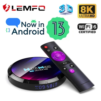 LEMFO Pametan TV-u Kutiju H96 Max RK3528 Android 13 8 KILOMETARA Ultra HD 4G 64G Wifi6 Isto Ekran 3D Više Glavni UI TV-u Kutiju 2023 PK Android 12 11
