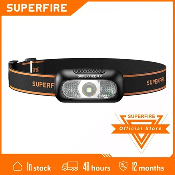 SUPERFIRE HL05-D DOVEO Svjetlom Ultra Svjetlo Prenosni USB Puni Glavu Baklju Za Kampovanje na Pecanje Vodootporne Far