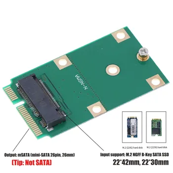 M. 2 NGFF B-Ključ SATA SSD Da mSATA Adapter M2 da mini-SATA Pretvarač Ustati Karticu Za PC Laptop Dodati Na Karticu