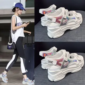 Žena je Sportski Sandale Ljeto 2020 Novi korejski Stil Platforma Sandale Plaži Cipele Žene Ins Žene Sandale