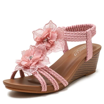 Ženske Cipele 2023 Mode Ljeto Retro Cvijet Sandale Veličine Ženske Cipele Plaži Cipele