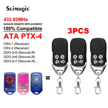 3pcs ATA PTX4 Herculift PTX-4 PTX4 Vrata Garaže Zamjena Daljinski 433.92 MHz