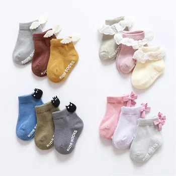 3Pairs/ Puno Beba Devojke Čarape Ljeto Proljeće Mreža Čarape Djeca Luk Čarape Princeza Dijete Čarape Dijete Nogu Sockes