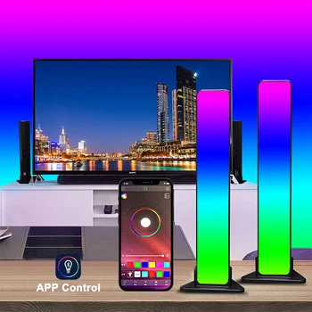 Novi RGB Muziku Backlights Zvuk Kontrolu Pametan Svetlo Rešetaka Radi sa Bluetooth Svetlo za Igrice TV Ukras Lampu