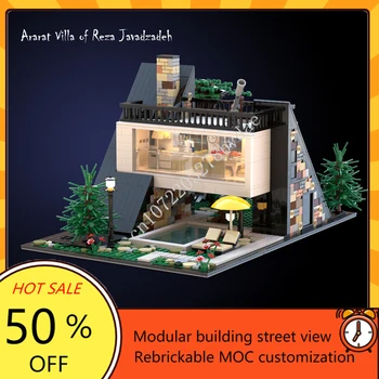 1570PCS Ararat vilu se bavi dizajnom kompatibilnog MCP Kreativni ulici pogled Model Bloka Arhitekture 