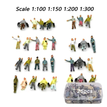 Skali od 1:100-300 Minijaturni Ljudi Model Naslikao Brojke Za 