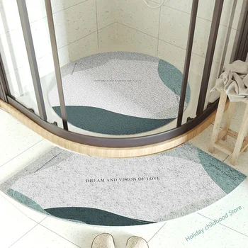 Novi non-iskliznes rundu wc-mat upija tuš sobu vrata mat djece fan u obliku nogu mat