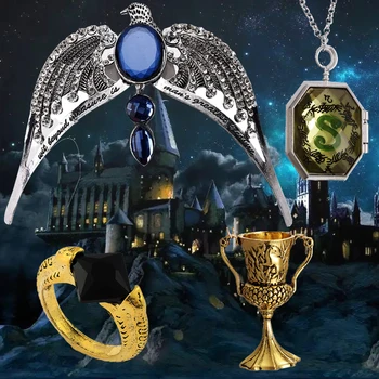 Veliki Marvolo Mršavim Prsten Salazar Slytherin Medaljon Hufflepuff je Pehar Diadem Od Ravenclawom Voldemort Horkruks 4pcs Set Kostim Rekvizite