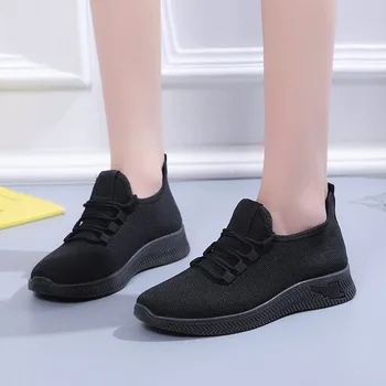 Žena je za disanje Non-iskliznes Platforma Mode 2023 Jesen Novi Opušteno Cipele korejski Patike Crni Patike Cipele za Žene
