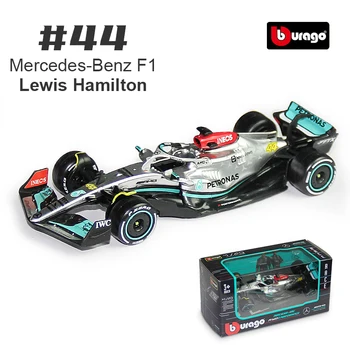 Bburago 1:43 2022 Mercedes-AMG Tim W13 #44 Lewis Hamilton #63 Russell F1 Formulu Legure Diecast autić Model Kolekciju Darove