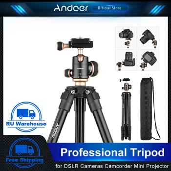 Andoer Q160SA Kameru Tronožac Profesionalni Tronožac sa Panoramski Ballhead Tronožac za DSLR Digitalne Kamere Kameru Mini Projektor