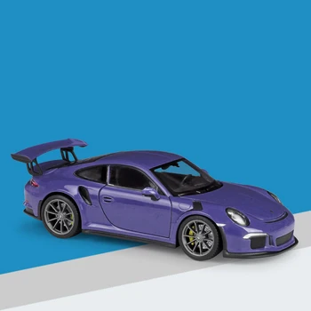 WELLY1:24 Skali 2016 Porsche 911 GT3 RS Ljubičasta Sportski Auto Emulation Legure Umrijeti Baci Auto Model Kolekciju Igračka Dar