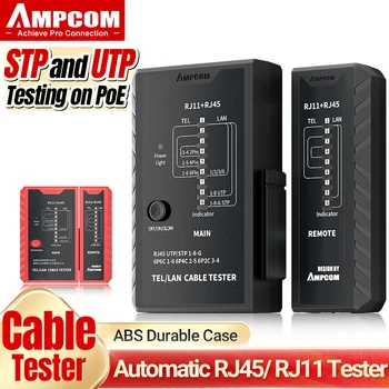 AMPCOM Mreže Kablovsku Tester, RJ45 Kablovsku LAN Telefonske Žice Tester Alat za Umrežavanje Alat Ethernet Popraviti Za RJ45/RJ11/CAT6/CAT7/CAT8