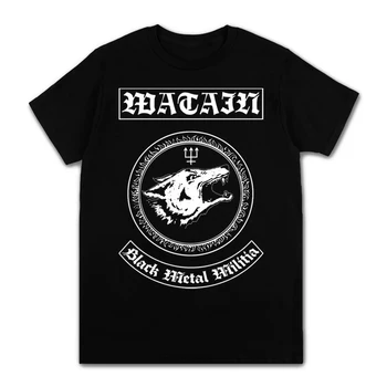 Švedskoj Watain Bend Berba T Majice Propalice Hardrock Crni Metal Kul Lobanju Dizajn Kratki Rukav T Majice Ljeto Ljudi Tee Odeće Najviše