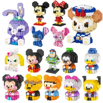 30 stil Disney Mickey Mouse Blokova Brick igračke zgradu Mini Blokova Crtanih Likova Nastave Jedinice Kompatibilni