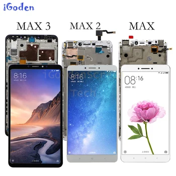 za Xiaomi Mi Max LCD Prikaži Dodirni Ekran Digitizer Skupština Za Xiaomi Mi Max 2 LCD Max2 Max 3 Ekran Zamjena Crno Beli