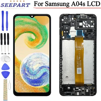 Testirao Posao Za Samsung Galaksiji A04s LCD A047 Prikaži Dodirni Ekran Digitizer Skupština Zamjenu Za Samsung A04s SM-A047F Lcd