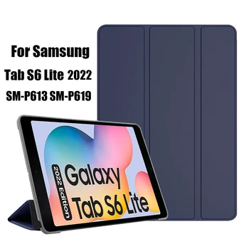 Tri puta Slučaj Za Samsung Galaksiji Račun S6 Lite 2022 SM-P613 P619 PU Kožne Korice Tableta za cilj u životu Galaksiji S6 Lite 2020 P610