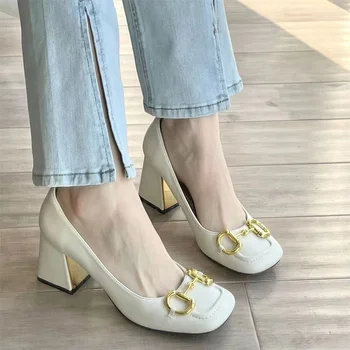 Dame Haljinu, Cipele 2023 Novi Ljeto Mode Ženske Cipele Sandale Zatvorena Prst Okruženo Cipela Ženama Seksi Patentne Kožnate Platforma Petama