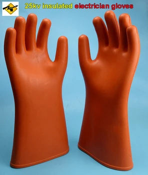 Novi 25KV Izolacija rukavice prirodni gumene 10000/20000V Električar rukavicama Curenja prevencije sigurnost rukavice