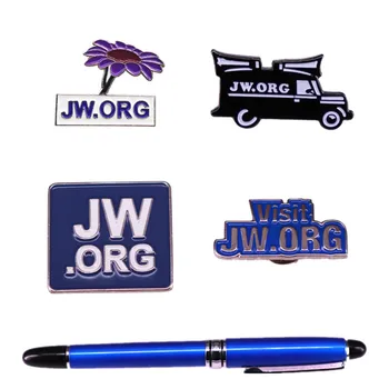 JW ORG Kreativni Crtani Broš Potpis Olovku Metal Emajl Značku Mode Džepu Jakne Pin Buket Okruglice Nakit Pribor