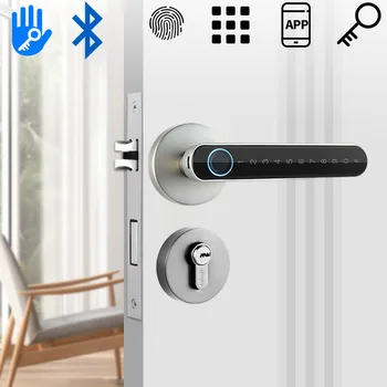 TTLOCK Digitalni elektronsku bravu otisak vrata zaključati Biometrijska Šifra otključavanje bez brave Pametan kvake na Vratima bravu Kući Svaka vrata
